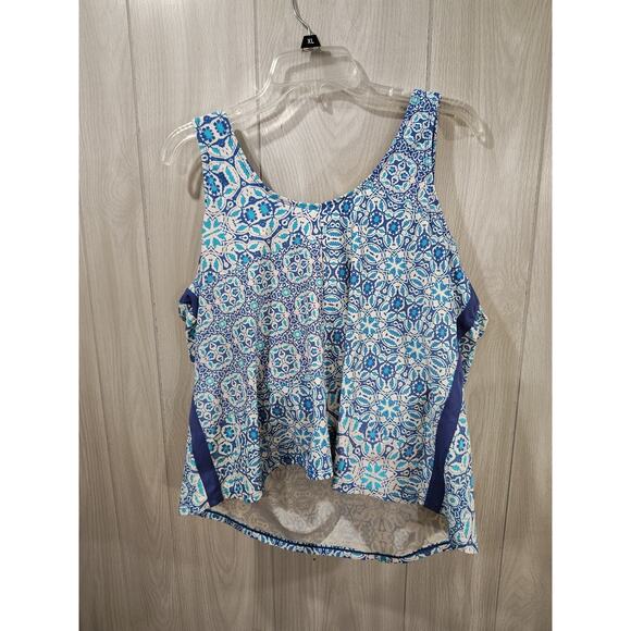 Women's Swimsuits For All 2 Piece Blue Tankini Plus Size 22 Beach Pool Cruise - Picture 2 of 8